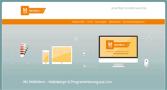 Desktop Screenshot of mj-webworx.com