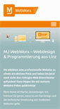Mobile Screenshot of mj-webworx.com